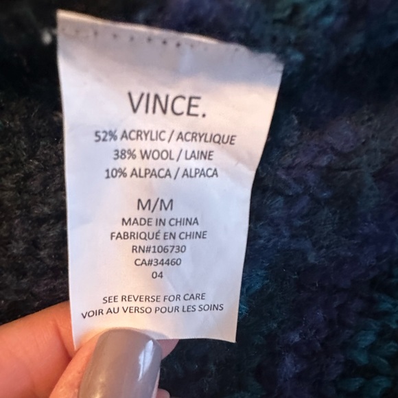 VINCE Boucle Knit Waterfall Sweater Vest - Picture 8 of 9